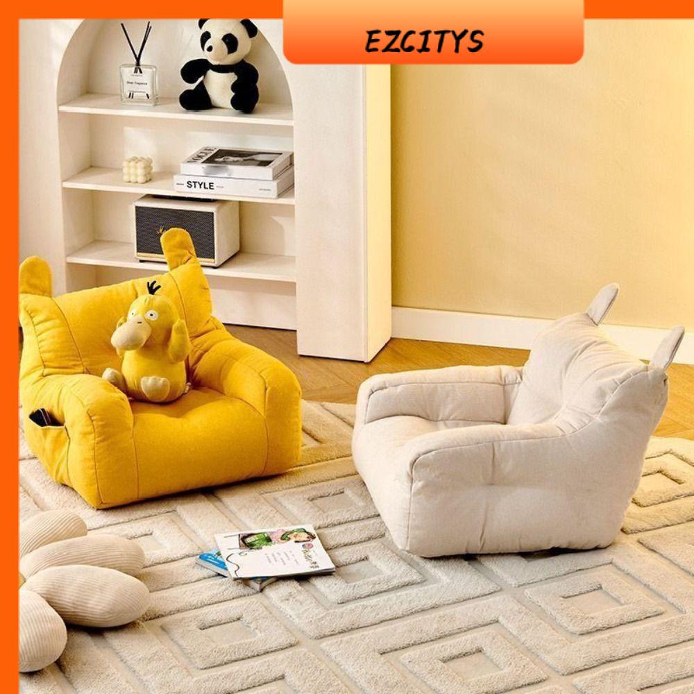 EZCITYS Thoải mái Ghế Sofa Nhỏ Tiện dụng Mềm mại Ghế sofa cotton có thể giặt được Dễ thương cho trẻ em với túi lưu trữ Ghế Sofa Gấu Trẻ Em Dành cho bé trai và bé gái