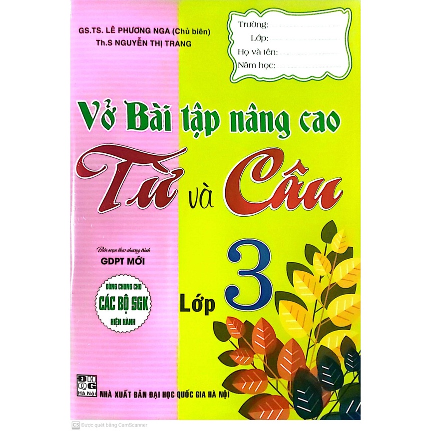 [Mã BMLT30 giảm đến 30K] Sách - Vở Bài Tập Nâng Cao Từ Và Câu Lớp 3 ( Dùng Cho các bộ Sách giáo khoa hiện hành - ha)