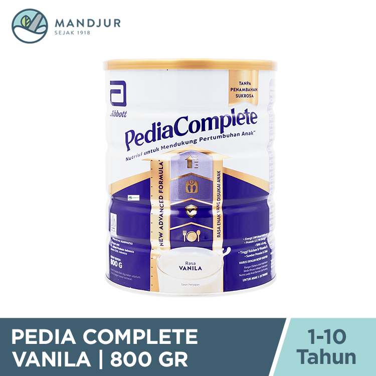 Pediasure Complete Vanila 800 Gram - Susu Formula Khusus Anak Malnutrisi/Gizi Buruk