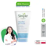Sữa Rửa Mặt Simple Water Boost Micellar Gel Wash Làm Sạch Sâu Cấp Ẩm Đa Tầng - 150ml