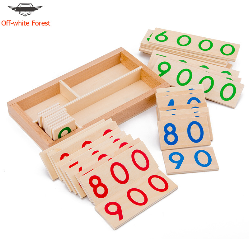 Off ready stock Wooden Number Cards 1