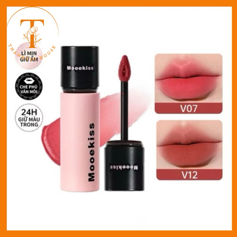 Son kem bùn MOOEKISS 3g nhung bùn lì mềm mịn lâu trôi