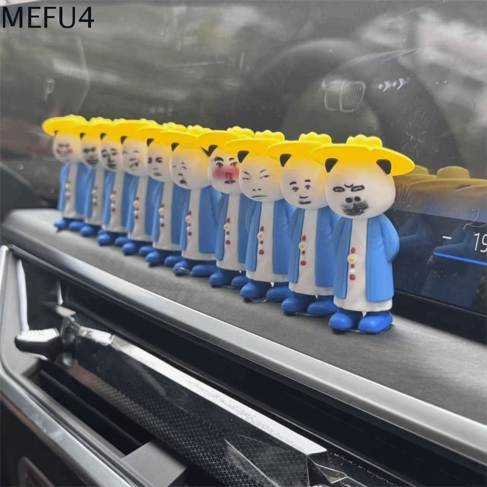 MEFU4 10pcs Nhựa Tượng điêu khắc cát Hình ảnh Biểu cảm thú vị Đồ trang trí hoạt hình điêu khắc Dễ thương Đồ trang trí bàn làm việc Biểu hiện trừu tượng thu nhỏ Văn phòng