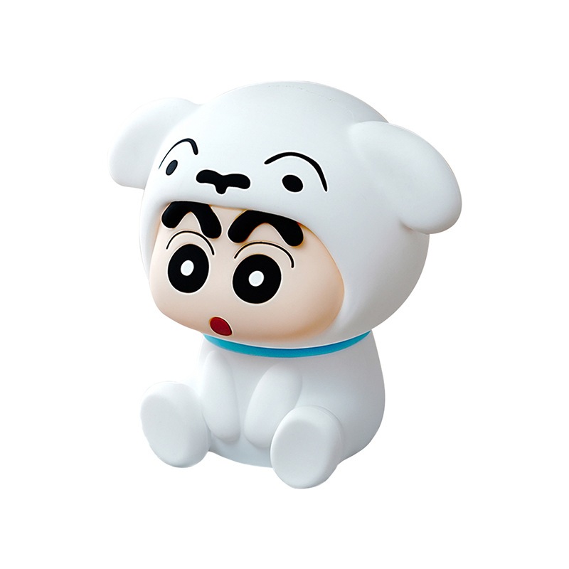 [COD] Touch Sense Crayon Shin-Chan Night Light Cute Patting Soft Lamp Kids Adjustable Sleep Light 3-Speed Adjustable lampu tidur led lights for home
