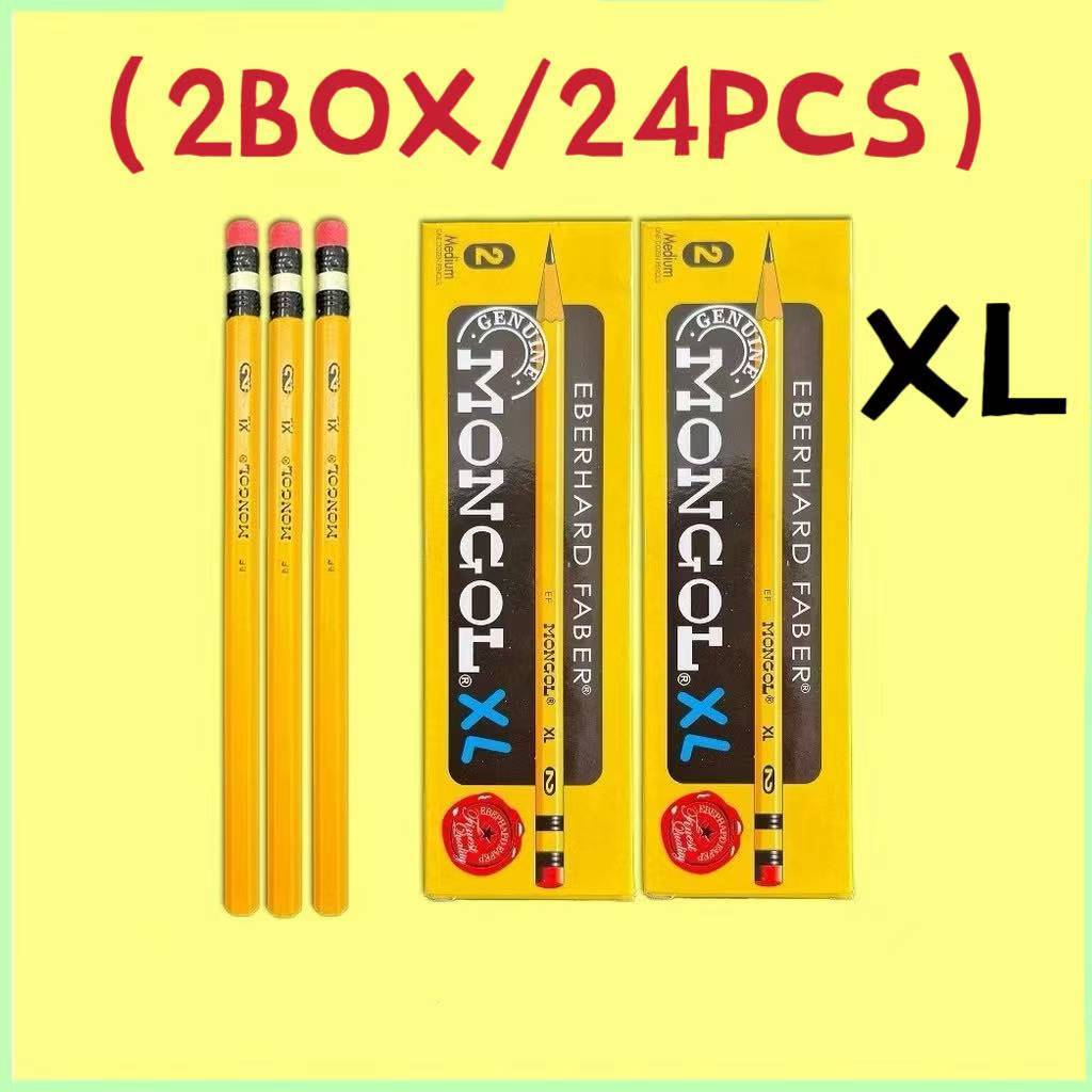 (1Box/2Box/3Box) Mongol Pencil Eberhard Faber XL No.2 12pcs Per Box