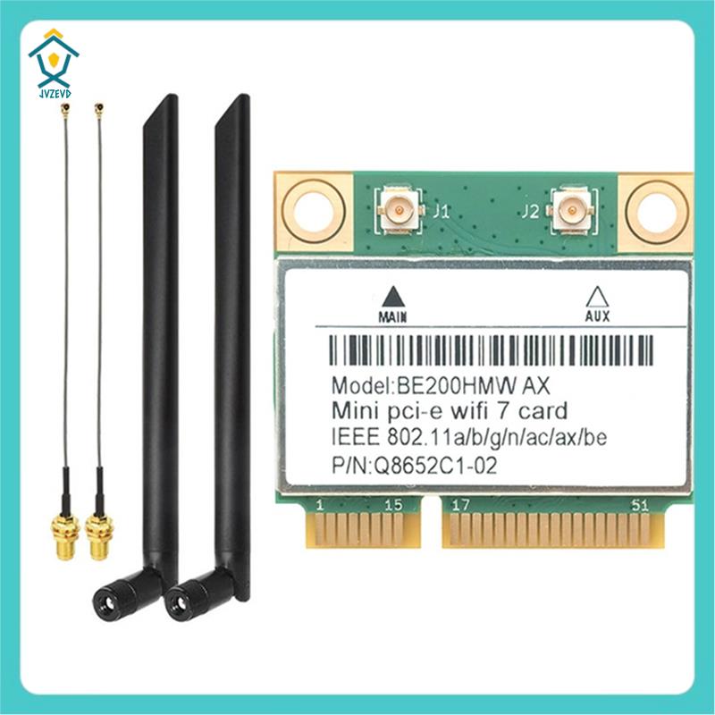 WiFi 7 PCI-E WiFi Card BE200 BE200HMW 8774Mbps 2.4G/5G/6Ghz for Bluetooth 5.4 802.11BE Network Adapt