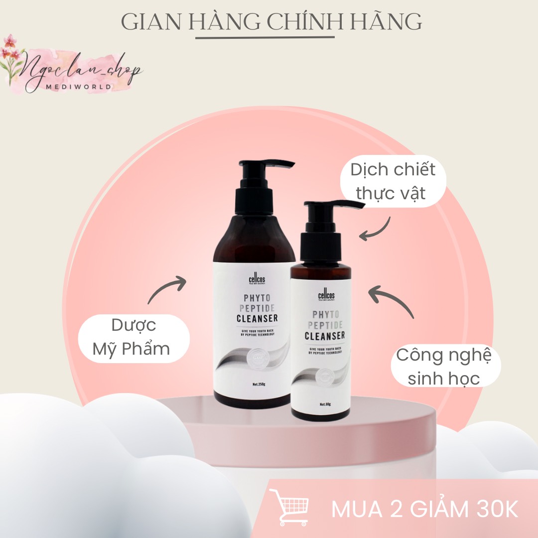 (SỈ SPA) PHYTO PEPTIDE CLEANSER - Sữa Rửa Mặt Làm Sạch Và Dưỡng Da Mịn Màng MEDIWORLD mới