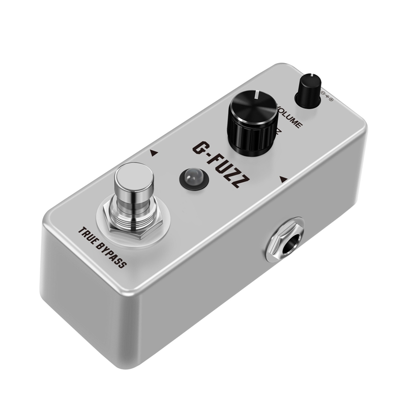 Electric Guitar Single Block Effect Device Overload Fuzz Distortion Delay Delay Chorus Vibrato Reverb LEF322 Easy To Use Silver
