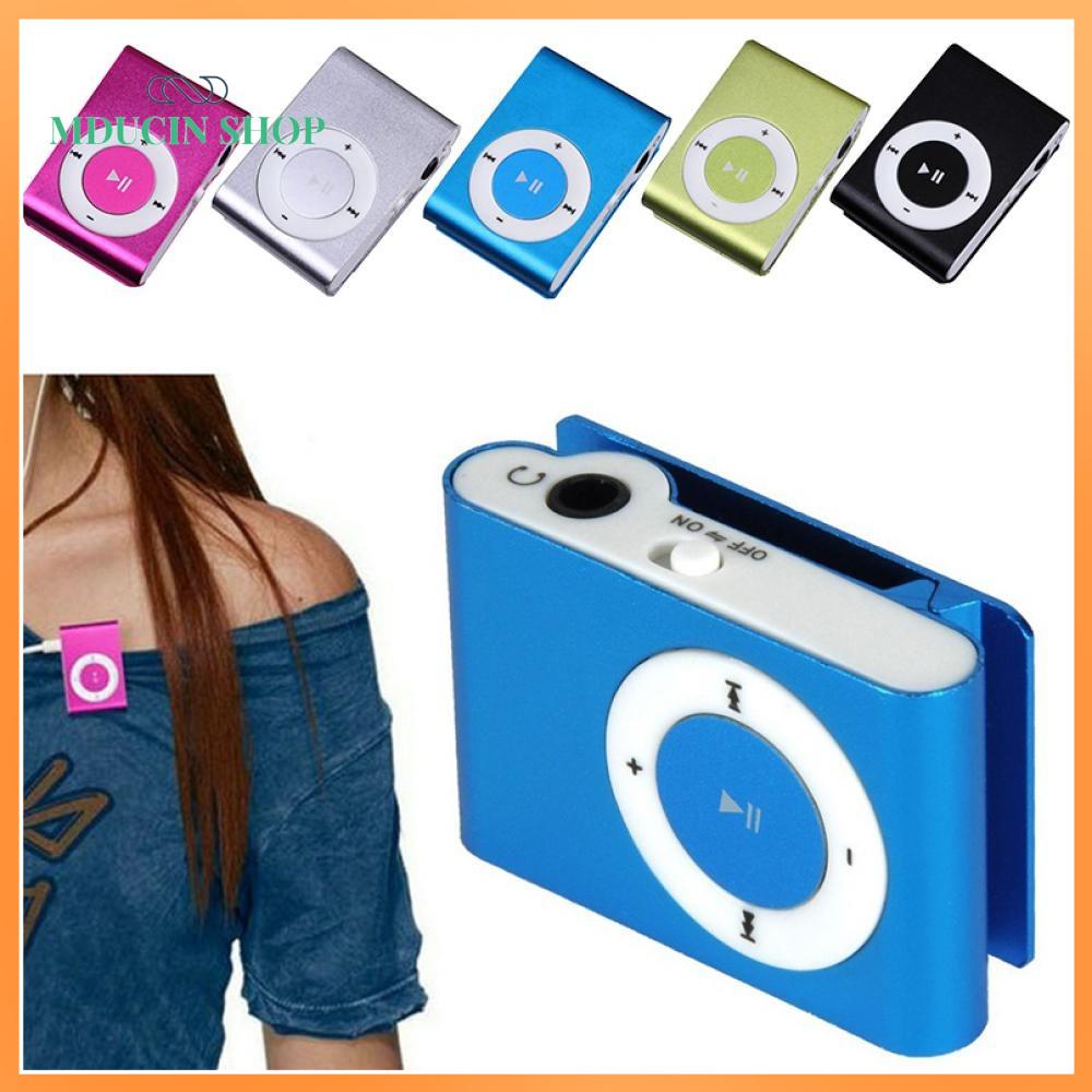 MDUCIN SHOP Mini Máy nghe nhạc MP3 Thiết kế thời trang Di động Clip hỗ trợ Walkman  USB MP3 phương tiện truyền thông âm nhạc Thẻ TF