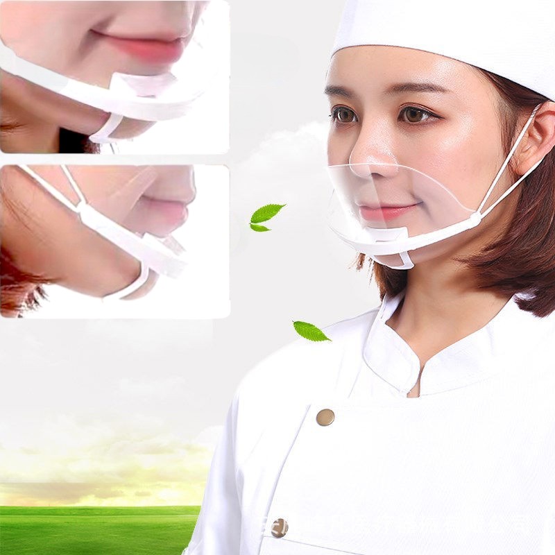 SuperHome.168-หน้ากากทำอาหาร ทำครัว ที่กันน้ำลาย 10ชิ้น/แพ็ค หน้ากากเชฟ หน้ากากกันน้ำลายแบบใส #U-0024 ราคา 71 บาท*ส่งฟรี
