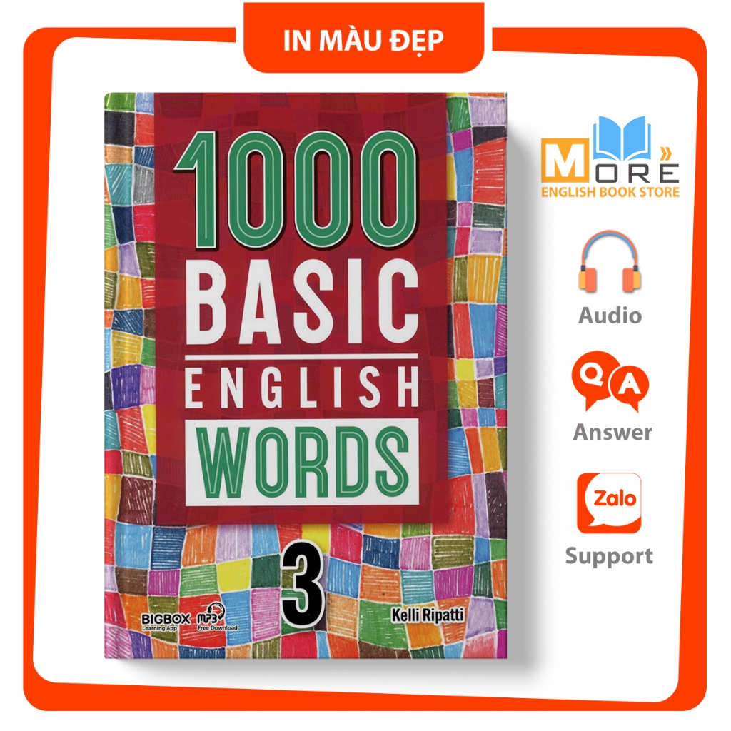 1000 Basic English words bản mới nhất + MP3 files