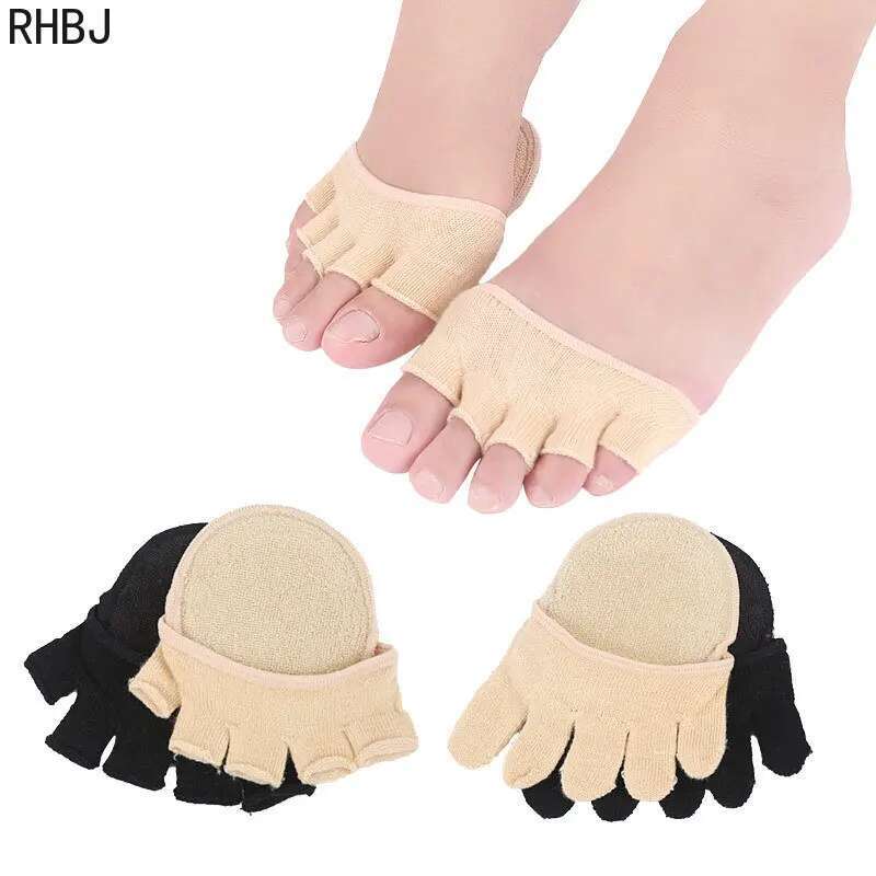 Rhbj 2 miếng = 1 cặp miếng chia ngón chân, Vớ lót, tất năm ngón, ống Bao kẽ ngón chân bảo vệ, có val