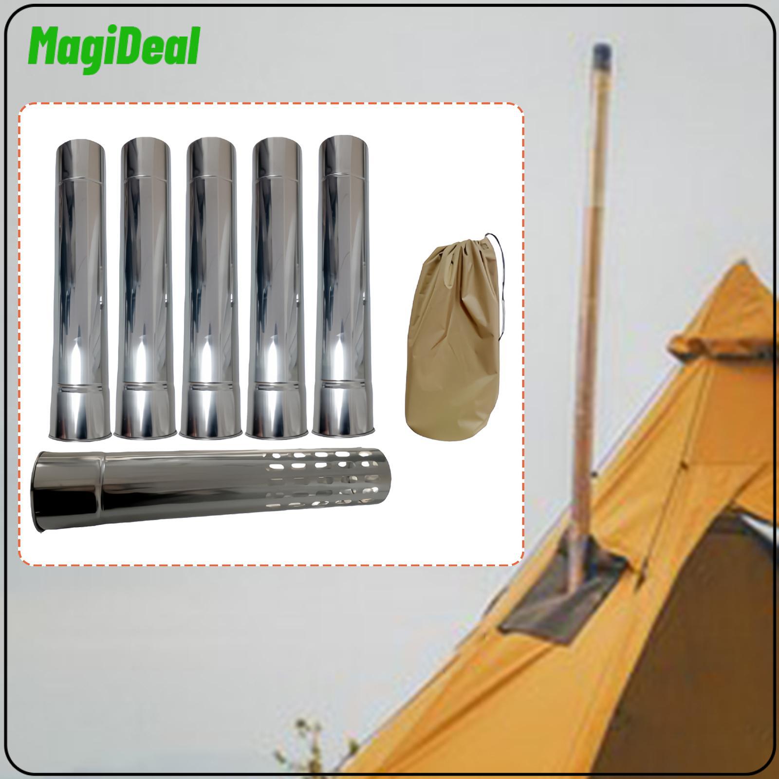 Chimney Tubes Camp Tube Extension 7cm Diameter Anti Scalding Tube for Camping Picnic Hiking Log Burner ราคา 2,580 บาท*ส่งฟรี