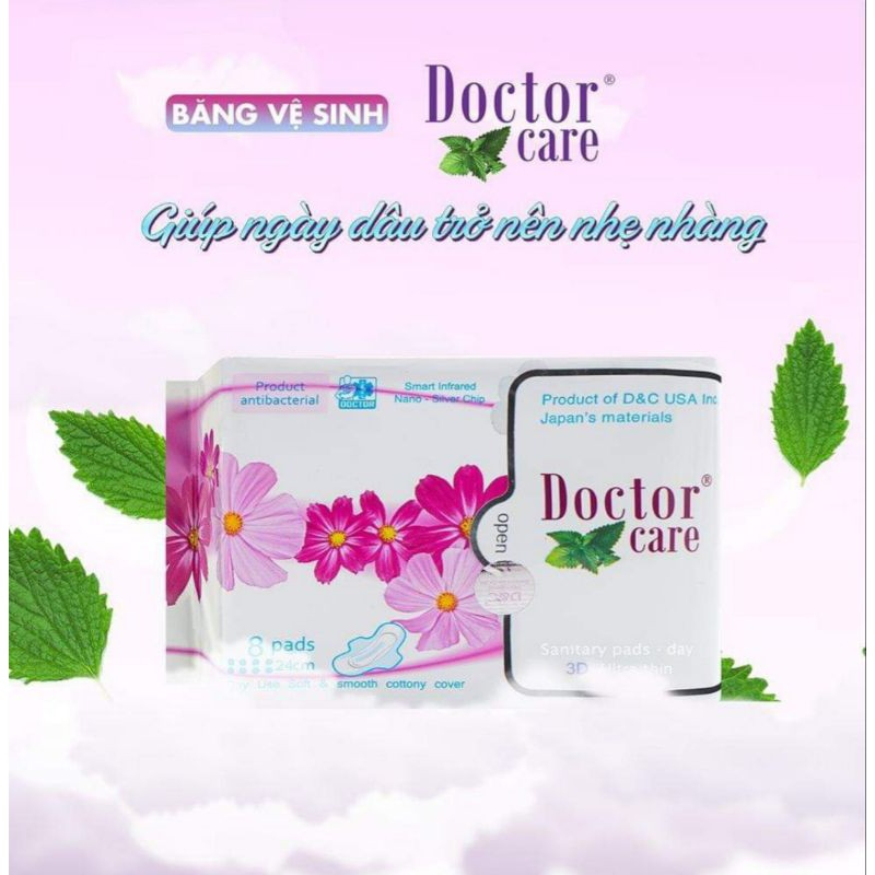 Combo 10 gói băng vệ sinh thảo dược Doctor Care ban ngày