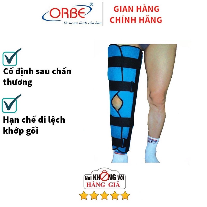 Đai nẹp gối nẹp đùi hỗ trợ cố định đầu gối cẳng chân H3 ORBE Nẹp gối H3 OLEGO Orbe