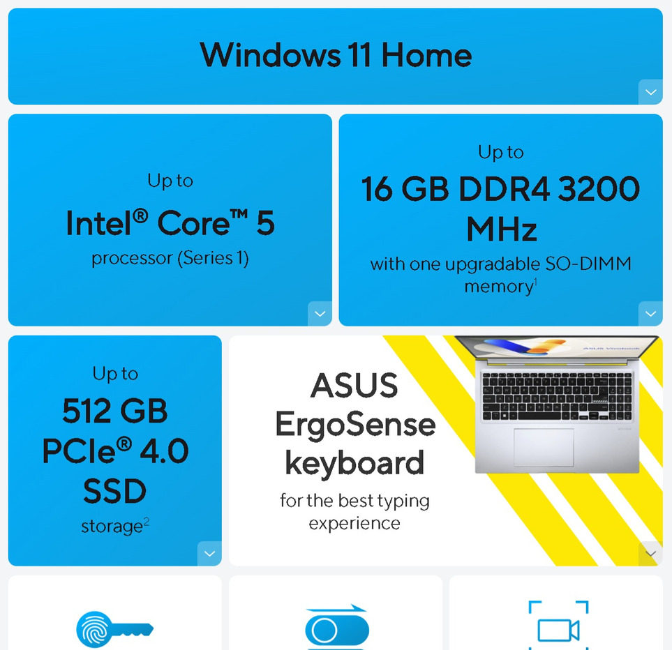 Asus Vivobook 16 A1605V-APMB035WS 16'' WUXGA Laptop Indie Black ( Core ...