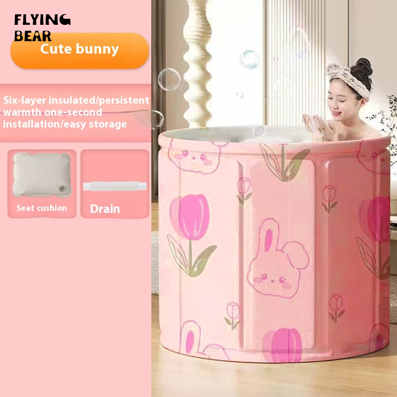 Bay gấu có thể gập lại tắm người lớn bồn tắm với đệm dày để thư giãn cuối cùng và thuận tiện