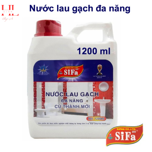 Nước Tẩy Trắng Ron, Sàn Gạch Men Cực Trắng Sifa 1200ml siêu mạnh