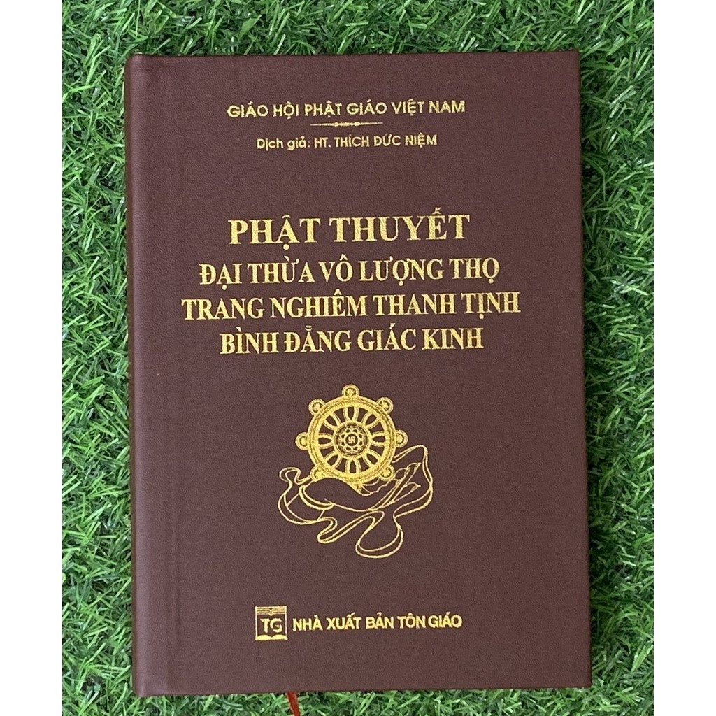 Sách - Phật Thuyết Đại Thừa Vô Lượng Thọ Trang Nghiêm Thanh Tịnh Bình Đẳng Giác Kinh (Bìa Da) (HT-MK)