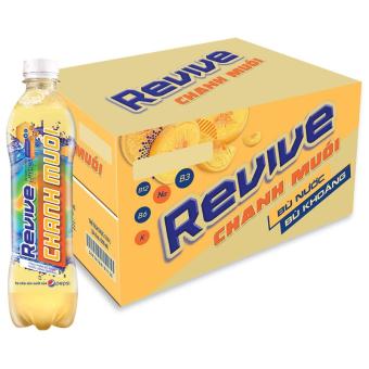 NƯỚC NGỌT REVIVE CHANH MUỐI 390 ML ( THÙNG 24 CHAI )