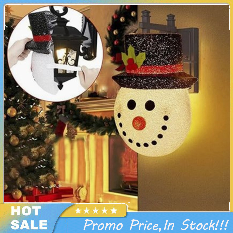 Christmas Snowman Lampshade Christmas Decorative Light Cover Indoor