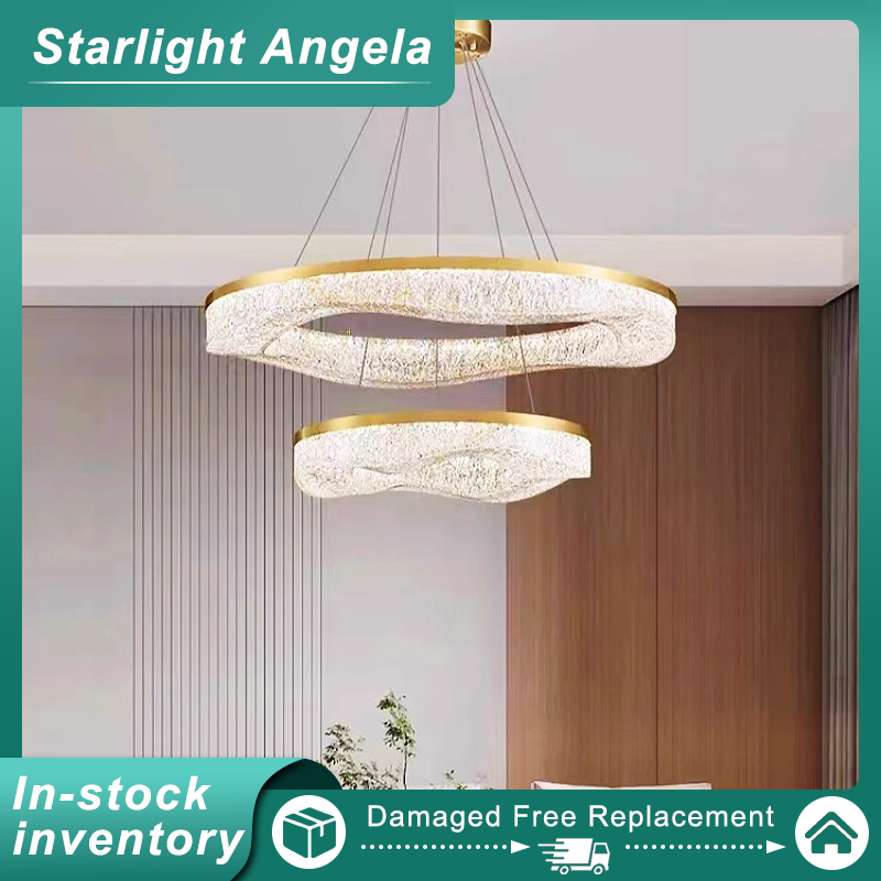 Elegant and Luxurious Living Room Chandelier, All-copper Luxury Resin Chandelier, Artistic Living Room, Bedroom, and Dining Room Chandeliers ราคา 6,209 บาท*ส่งฟรี