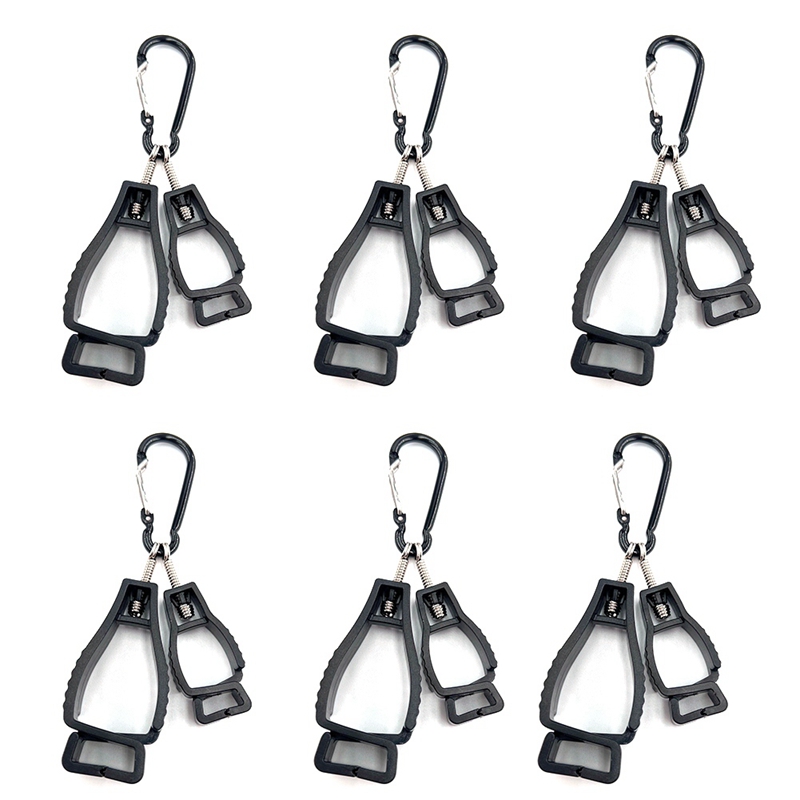 (QTAS) 6 Pieces Glove Clips for Work Glove Holder Clip,Construction Worker for Glasses Helmets Glove Grabber Clip