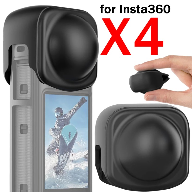 Đối với Insta 360 X4 silicon mềm ống kính máy ảnh trường hợp bảo vệ chống bụi chống trầy xước vòng bảo vệ ống kính máy ảnh của điện thoại Bìa Caps đối với Insta 360x4