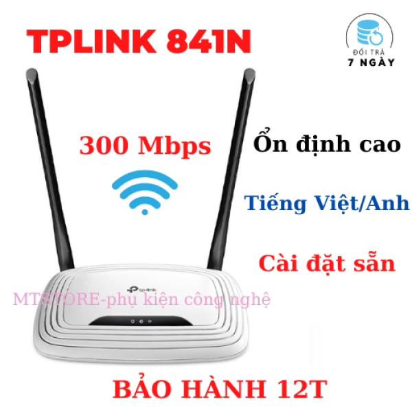 Bảng giá Bộ Phát Wifi TPlink, Modem Wifi TPLink 842N 2 râu LIKE NEW 95% chuẩn tốc độ 300 Mbps phát sóng khỏe, Cục phát wifi, Bộ kích sóng wifi - BH 6 Tháng Phong Vũ