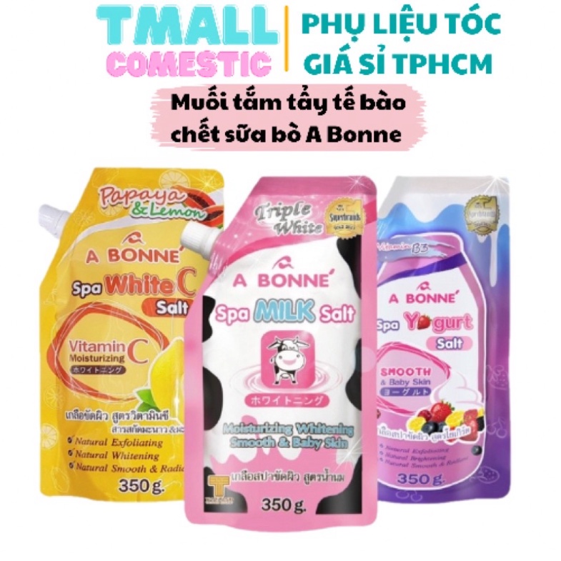 Chính hãng Muối Tắm Sữa Bò Tẩy Tế Bào Chết A Bonne Spa Milk Salt Thái Lan 350gr - Tái tạo da mới cân bằng độ ẩm cho da m
