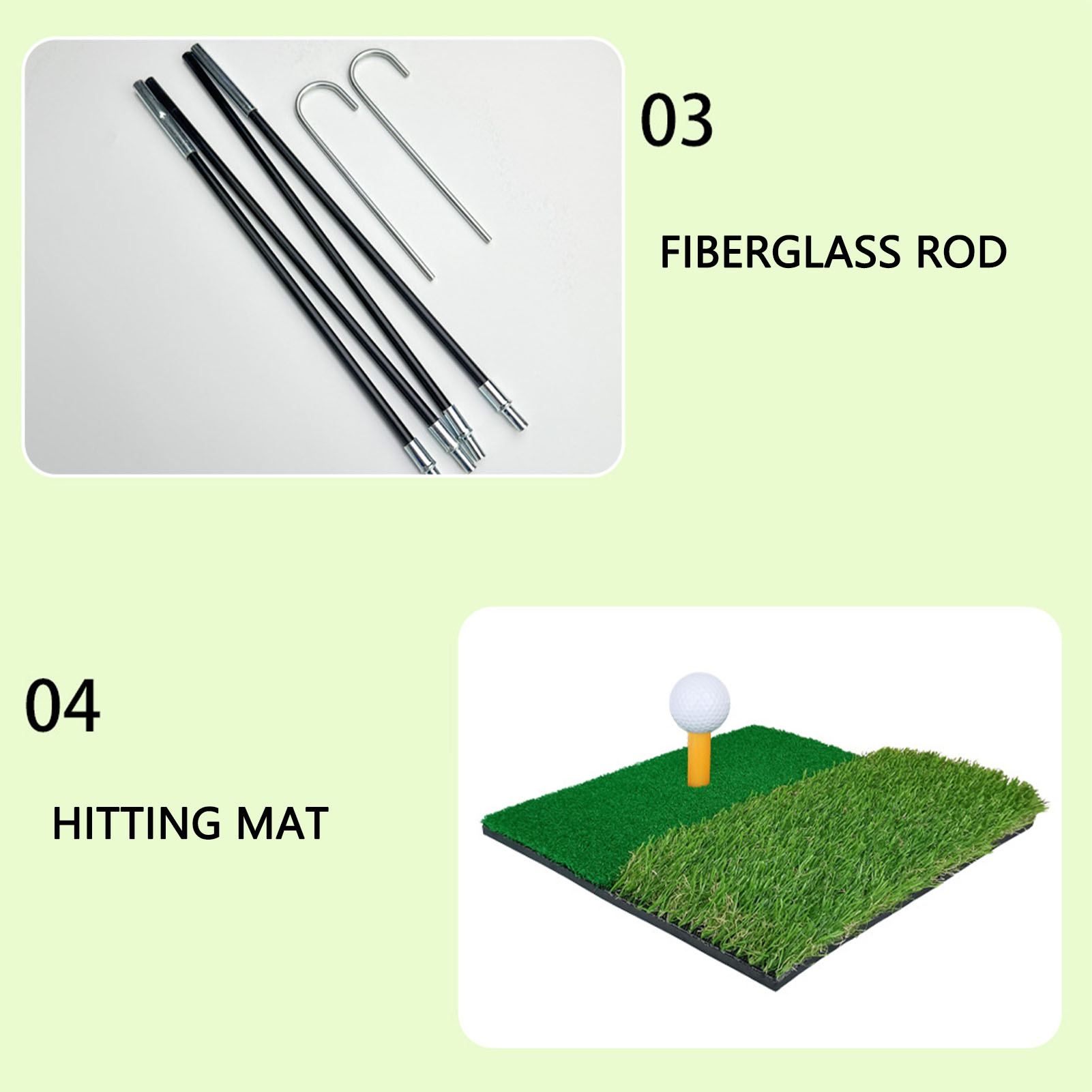 Golf sứt mẻ net với đánh Mat tất cả trong 1 chơi golf thực hành mục tiêu Net cho sân sau lái xe sứt mẻ đu đào tạo với Mat bóng TEE Túi