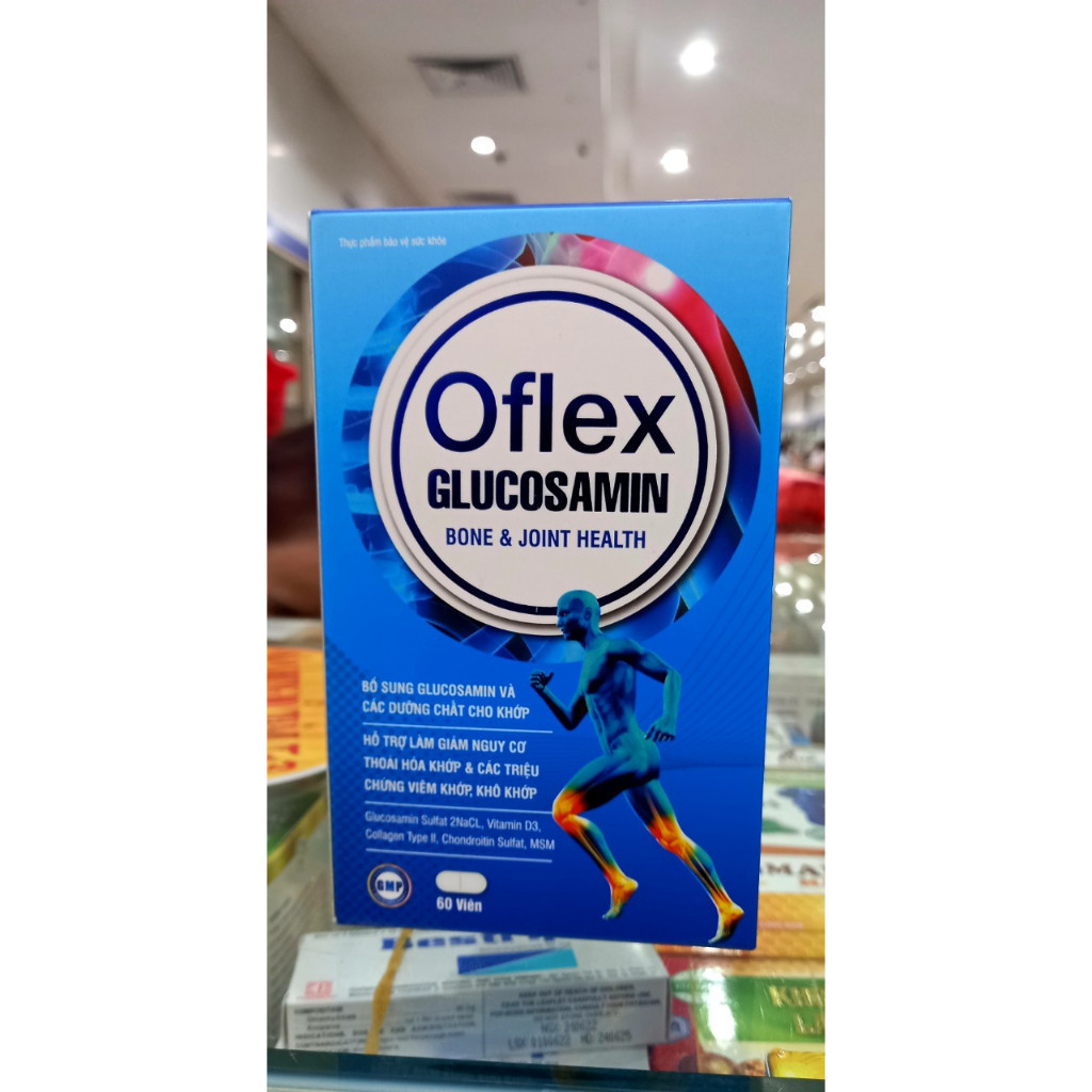 Viên uống bổ xương khớp Oflex Glucosamin hộp 60 viên uống giúp bổ sung dịch nhờn cho khớp  giảm khô 