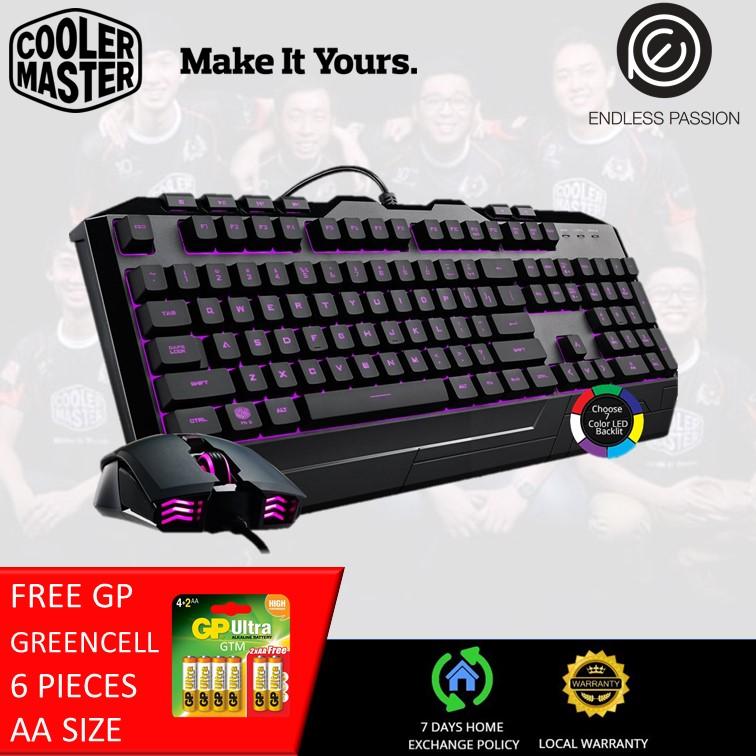 Cooler Master Devastator 3 Plus Seven-color Hybrid Mem-chanical Gaming Keyboard & Mouse Combo Singapore
