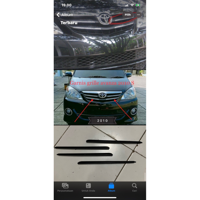 Garnis Grille avanza type S original Harga 90,000 rupiah*Gratis Ongkir