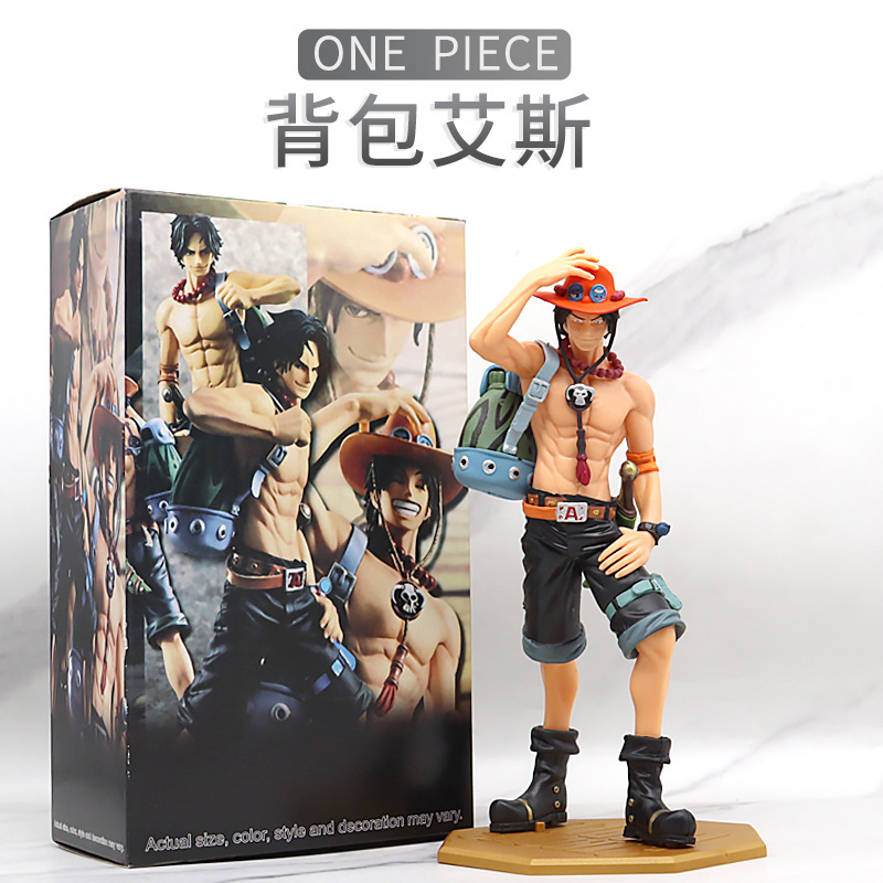 Xinyan Anime Sailing Thief King handmade ngoại vi kỷ niệm 10 năm phiên bản đặc biệt 22cm Ba lô ACE búp bê đứng mô hình trang trí nhân vật phim hành động