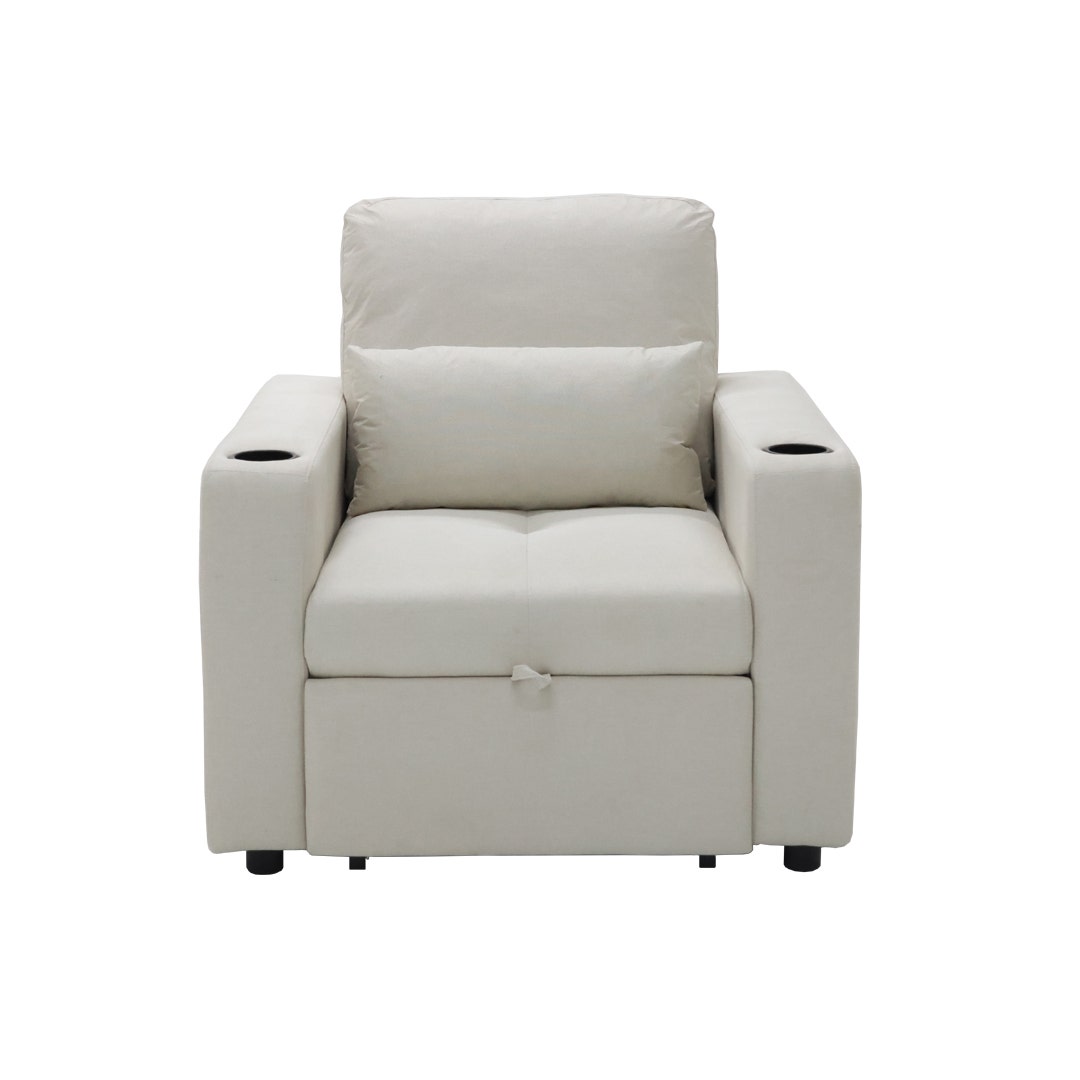 Looms โซฟาปรับนอน รุ่น REETAH สีครีม (99x106x97 ซม.) ราคา 5,828 บาท*ส่งฟรี