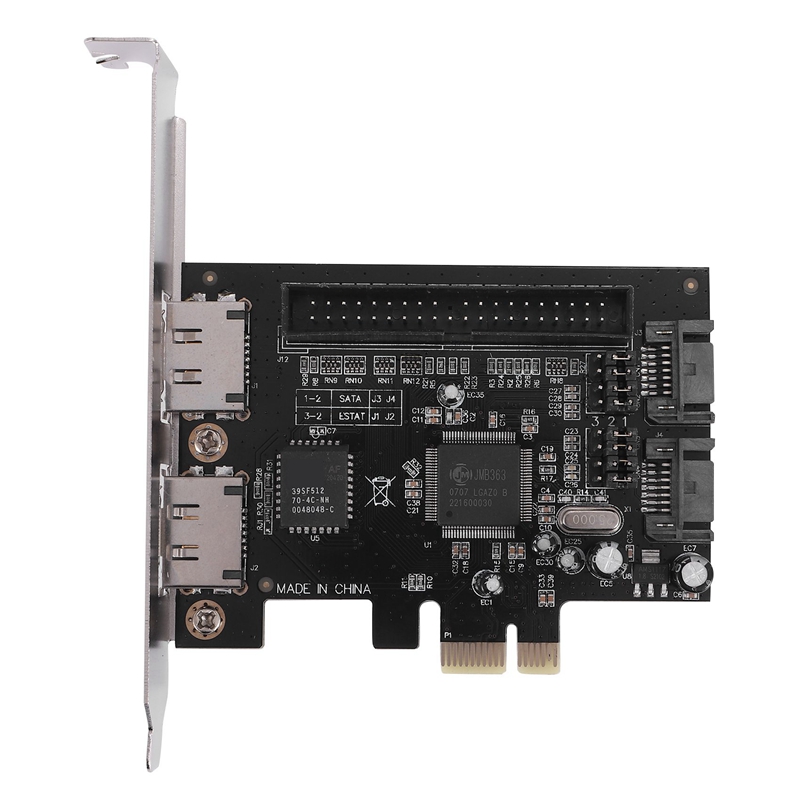 -pci to sata controller pci to ide pci-e to 2sata ide jmb363 disk array card express expansion card adapter