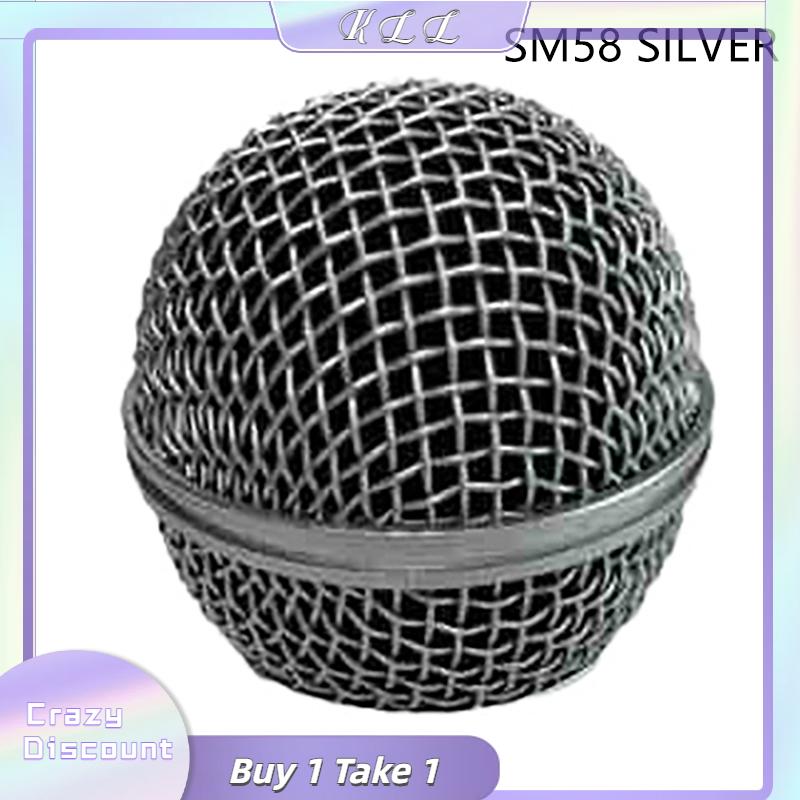 KLL Micro thay thế đầu thép cho SM58 Q7 lưới cầm tay Microphone nướng lưới đầu phù hợp với Shure BET