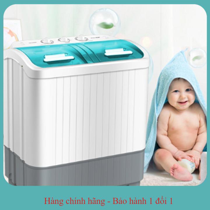 Máy giặt mini 2 lồng giặt bán tự động , công suất giặt lớn , giặt sạch vắt khô ,