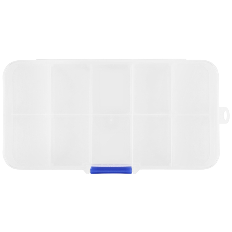 1 to 10 Compartment Plastic Storage Box Transparent for Pearl pin Jewelry Tools Small Accessories