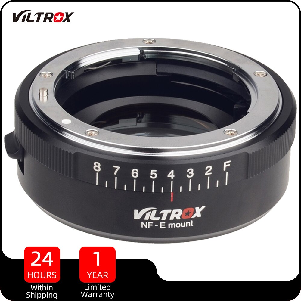 Viltrox nf-e lấy nét bằng tay ống kính máy ảnh Bộ chuyển đổi cho Nikon F ống kính để Sony E mount máy ảnh A6500 A6600 A5100 NEX-6