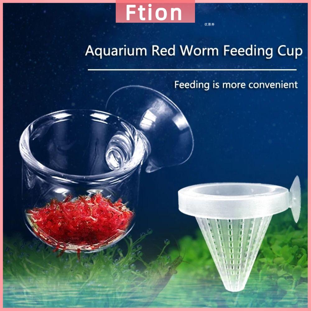 FTION Nhựa Máy nạp tự động Rổ Phễu hình nón Có cốc hút Máy cho ăn hình nón Cho ăn sâu đỏ cho bể cá