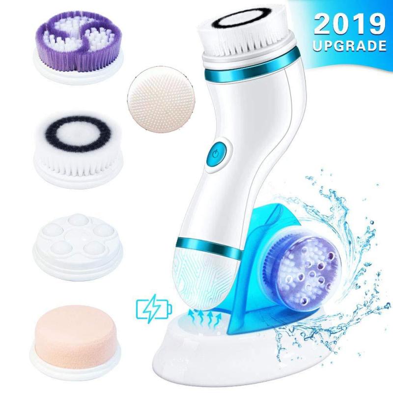 Buy 5 in 1 Multi function facial cleansing brush WIRELESS CHARGING multi purpose cleaning brush Singapore