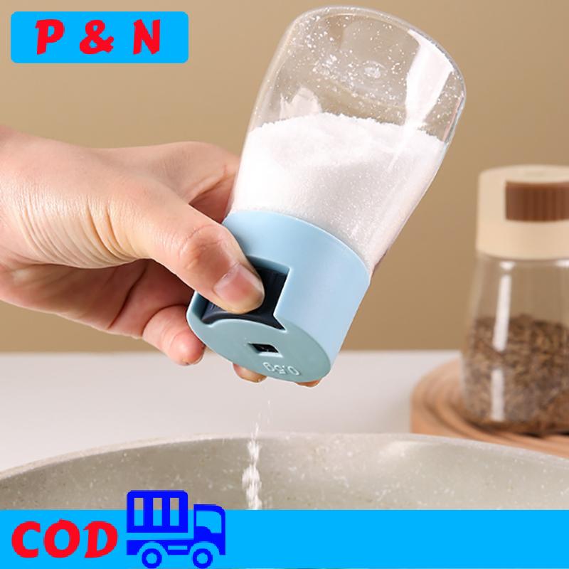 P&N 1 cái 0.5g hộ gia đình nhà bếp Báo Chí loại định lượng không khí chặt chẽ rõ ràng thủy tinh nhà bếp công cụ muối kiểm soát chai lọ gia vị