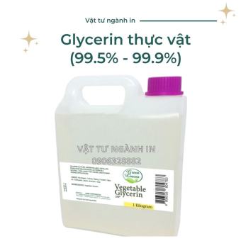 Glycerin thực vật (99.5%- 99,9%) – dưỡng ẩm và làm trắng da mặt nguyên chất