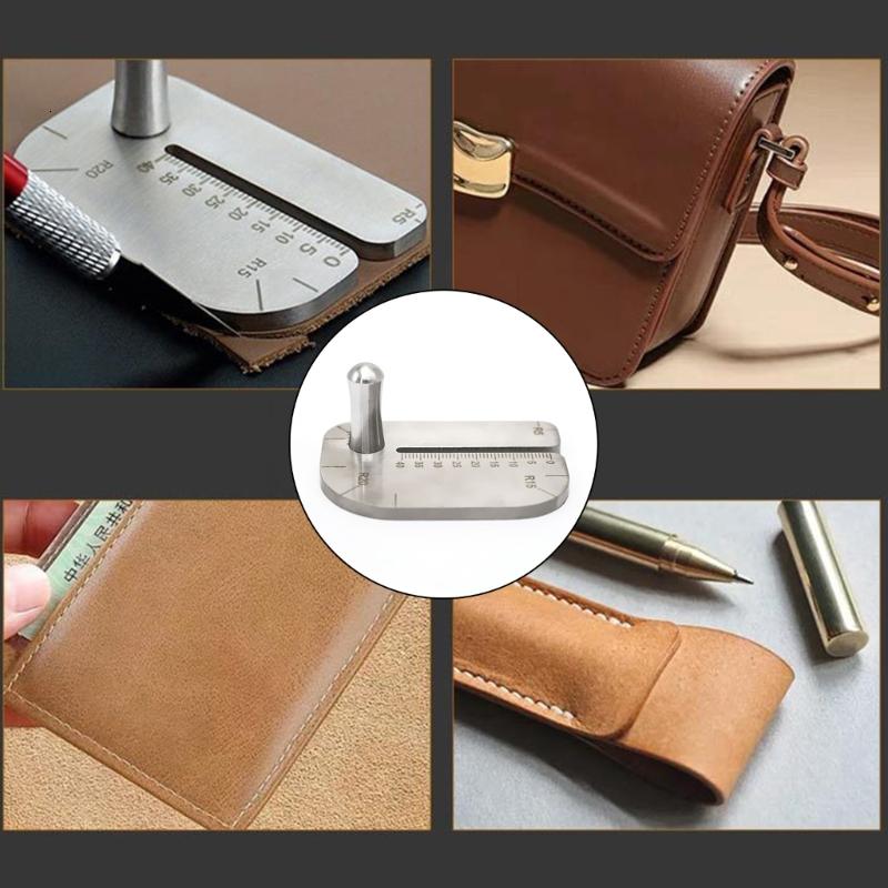 Đấm Viện trợ tấm với da thước đo khâu Viện trợ tấm công cụ để kéo lên pricking sắt hoặc viền đục
