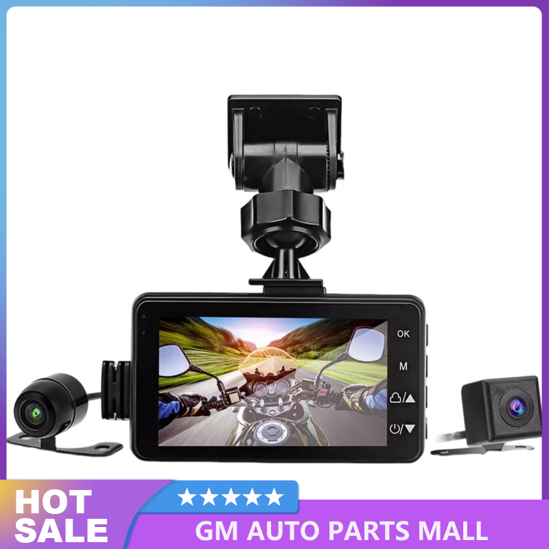 Mt80 xe máy Camera hành trình phía trước phía sau camera kép 3 inch màn hình 720p 120 ° Ống kính mắt cá góc rộng đầu ghi video