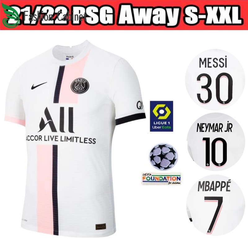 Magicsquirrel Messi Jersey Psg No.30 Home Jersey, 2021-2022 Season Mens Paris Saint Germain Soccer T-shirts Jersey Set