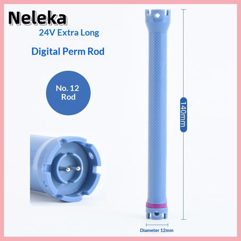 【Neleka】💖【HOT SALE】🎈🎈 140Mm 24V Kỹ Thuật Số Tóc Hot Perm Que Điện Nước Nóng Dụng Cụ uốn Thanh Con Lăn Tóc Sóng Salon Cắt Tóc Curling Xoắn Ốc Công Cụ Tạo Kiểu - 2