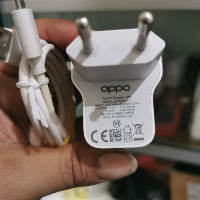 cas hp charger oppo a53 original
